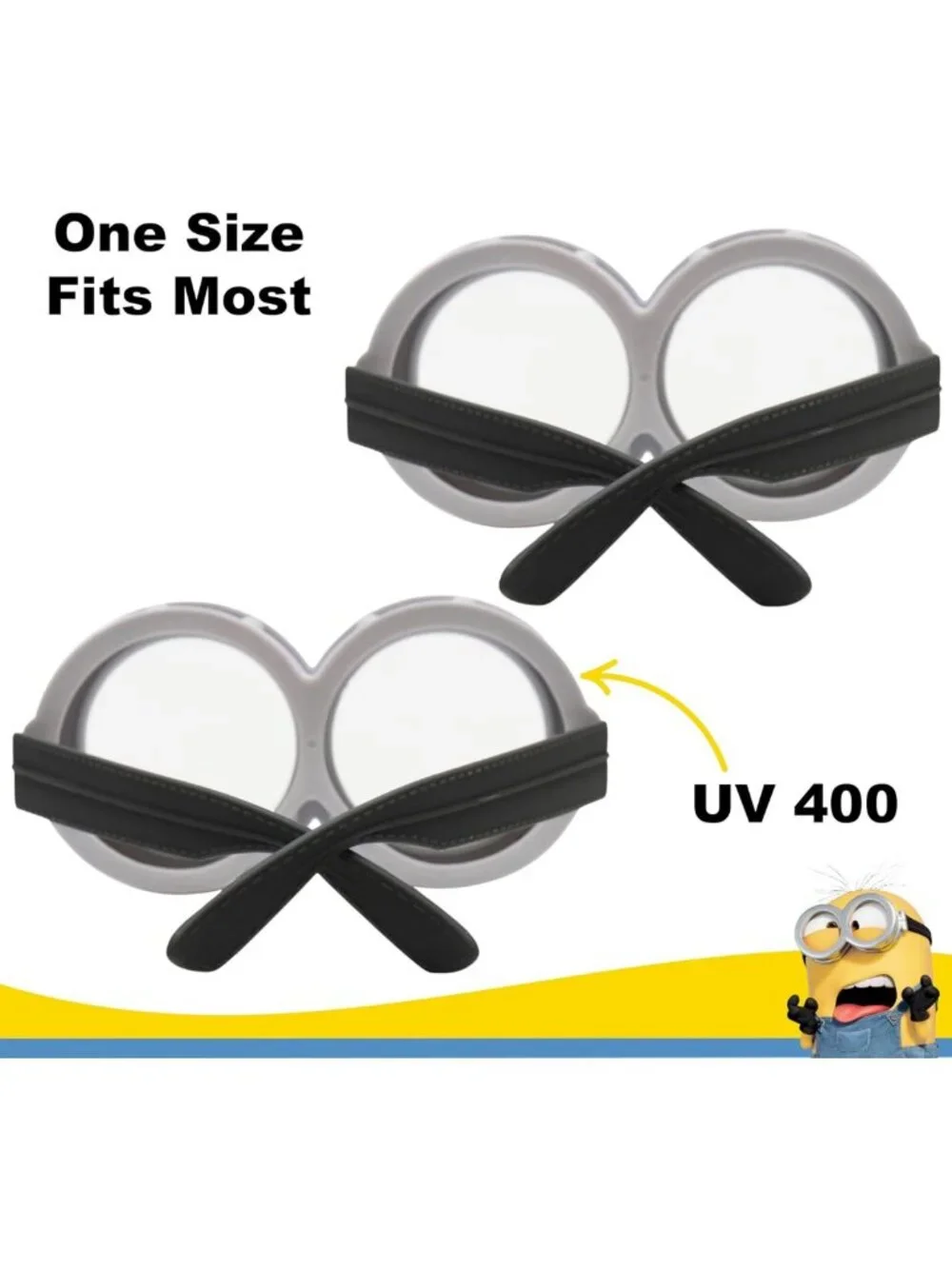 Minions Costume Goggles for Halloween | Fun Group Party Accessory | One Size